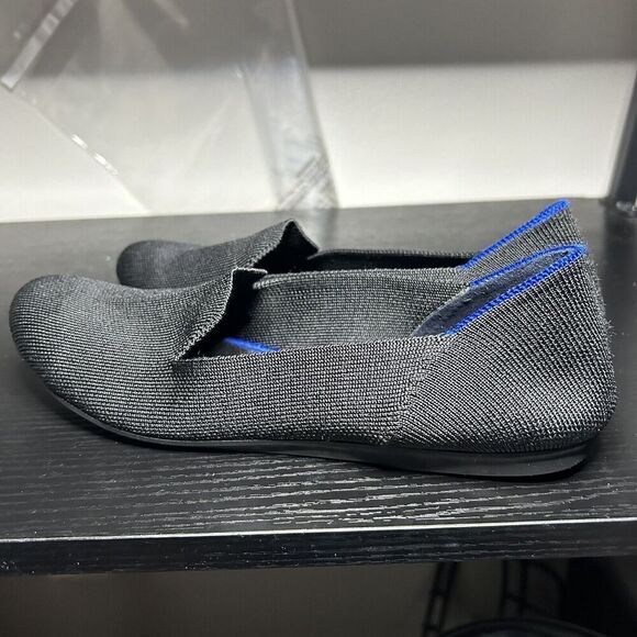 Rothy’s Women’s Size 9.5 Black Round Toe Flats Sandals Shoes Slip On - Picture 3 of 8